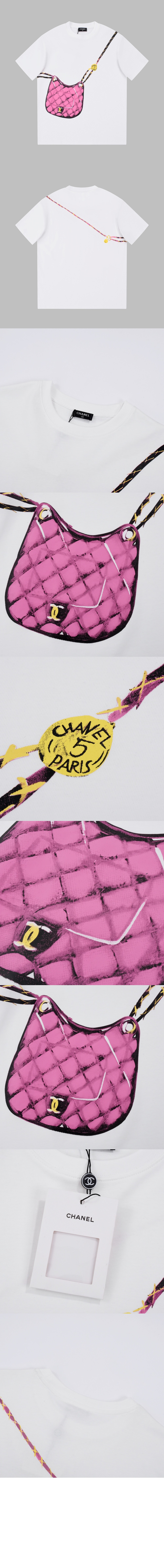 미러급레플리카사이트 | 명품레플리카 전문 쇼핑몰  | 퍼스트원 - 로고 프린트 반팔 > 샤넬