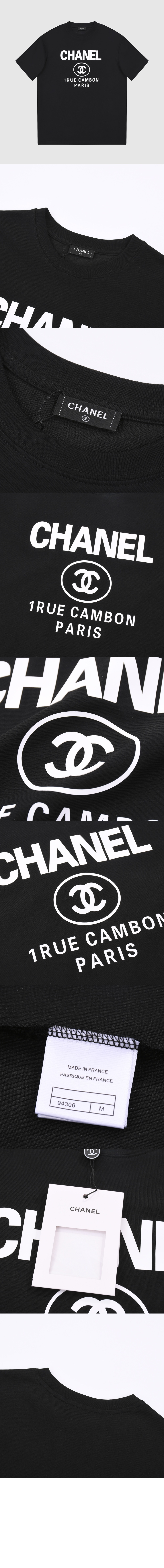 미러급레플리카사이트 | 명품레플리카 전문 쇼핑몰  | 퍼스트원 - 로고 프린트 반팔 > 샤넬