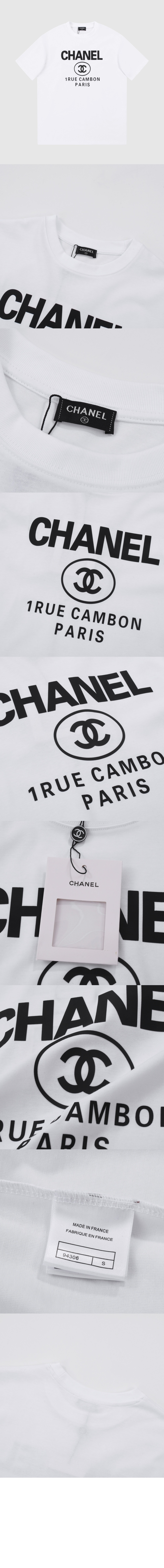 미러급레플리카사이트 | 명품레플리카 전문 쇼핑몰  | 퍼스트원 - 로고 프린트 반팔 > 샤넬