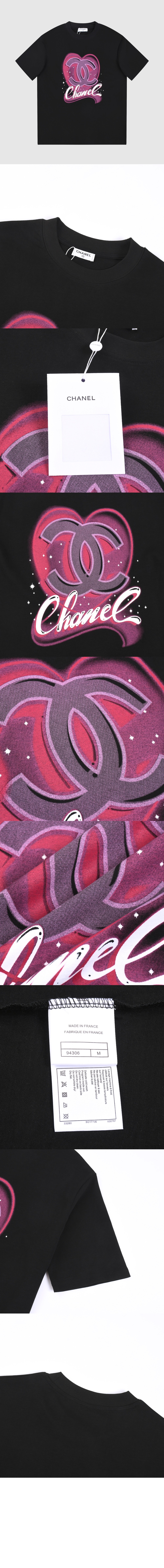 미러급레플리카사이트 | 명품레플리카 전문 쇼핑몰  | 퍼스트원 - 로고 프린트 반팔 > 샤넬