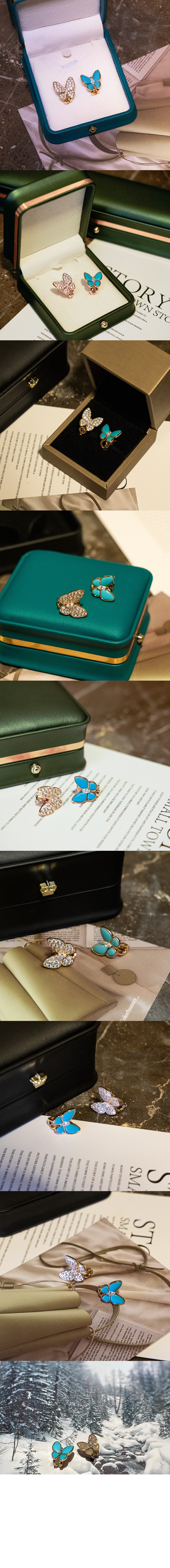 미러급레플리카사이트 | 명품레플리카 전문 쇼핑몰  | 퍼스트원 - 투 버터플라이 귀걸이 7US00 > 반클리프