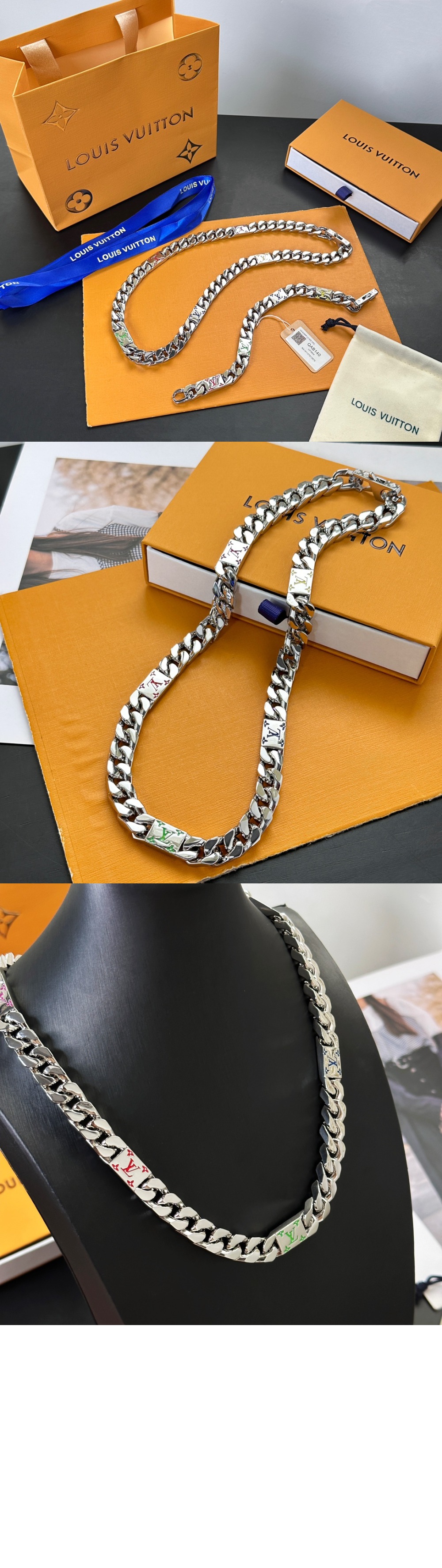 미러급레플리카사이트 | 명품레플리카 전문 쇼핑몰  | 퍼스트원 - LV 모자이크 목걸이 M01532 > 루이비통