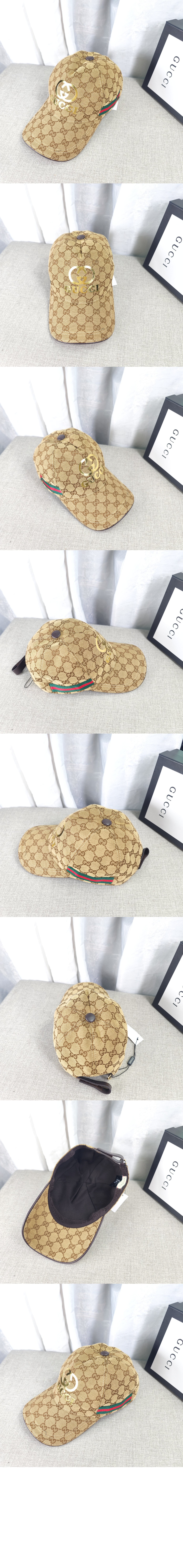 미러급레플리카사이트 | 명품레플리카 전문 쇼핑몰  | 퍼스트원 - 골드 로고 웨빙 베이스볼 캡 200035 > 구찌