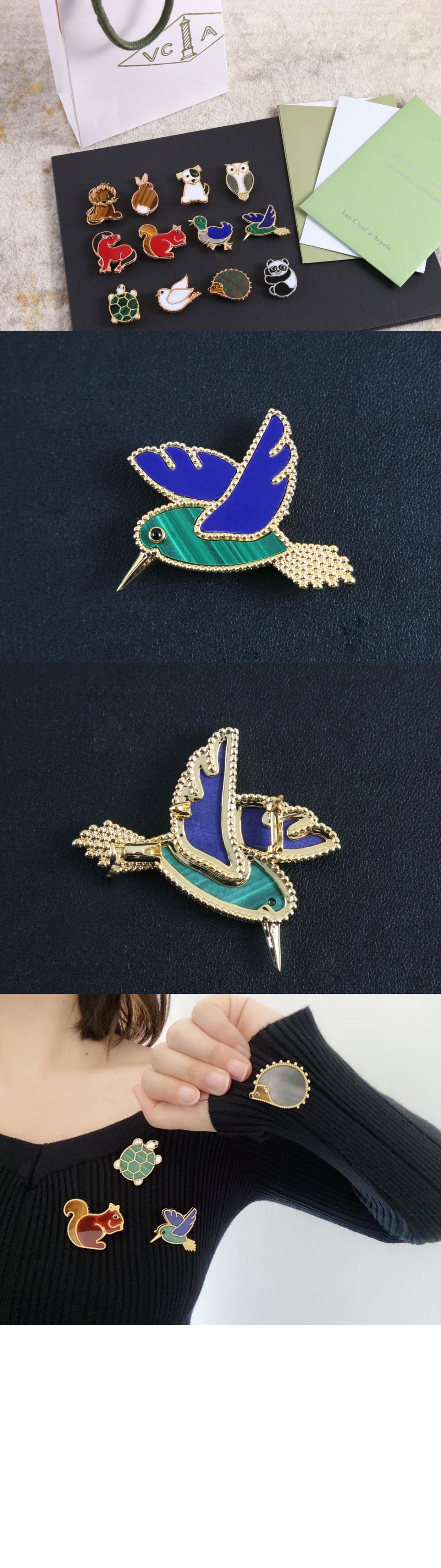 미러급레플리카사이트 | 명품레플리카 전문 쇼핑몰  | 퍼스트원 - 럭키 애니멀즈 벌새 클립 2B000 > 반클리프