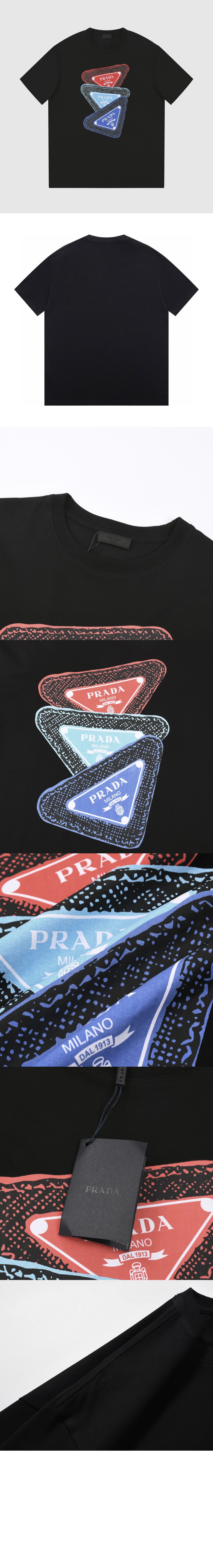 미러급레플리카사이트 | 명품레플리카 전문 쇼핑몰  | 퍼스트원 - 로고 프린트 반팔 > 프라다