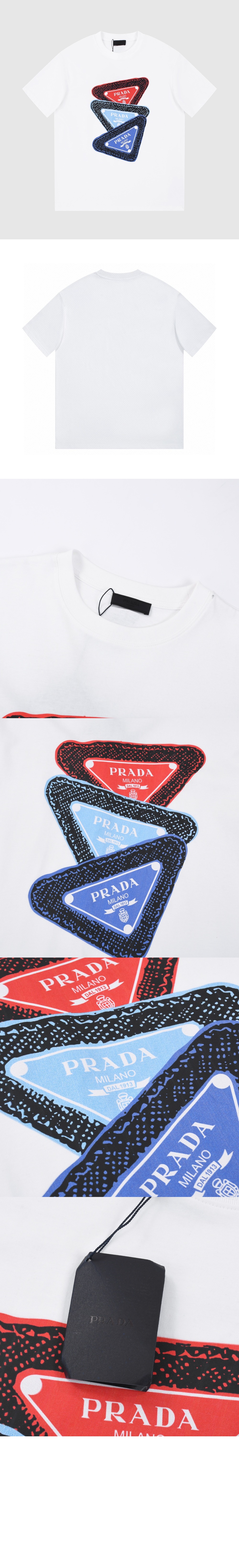 미러급레플리카사이트 | 명품레플리카 전문 쇼핑몰  | 퍼스트원 - 로고 프린트 반팔 > 프라다