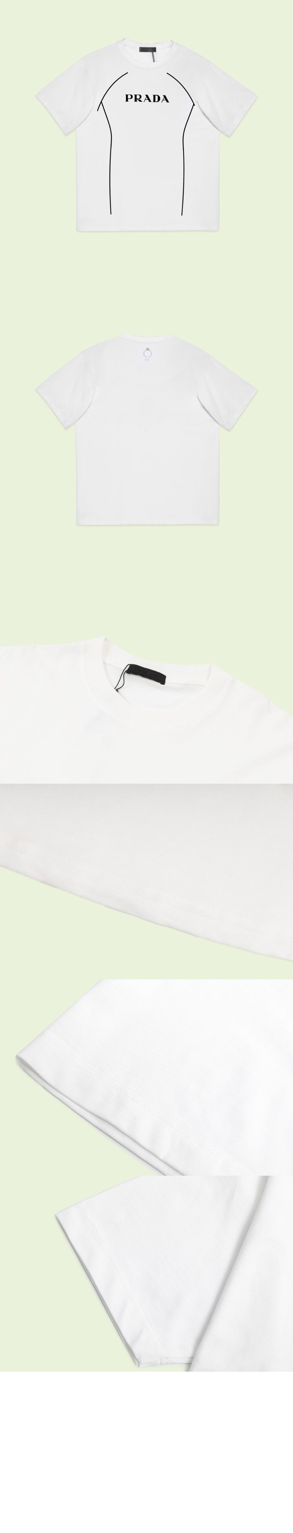 미러급레플리카사이트 | 명품레플리카 전문 쇼핑몰  | 퍼스트원 - 로고 프린트 반팔 > 프라다