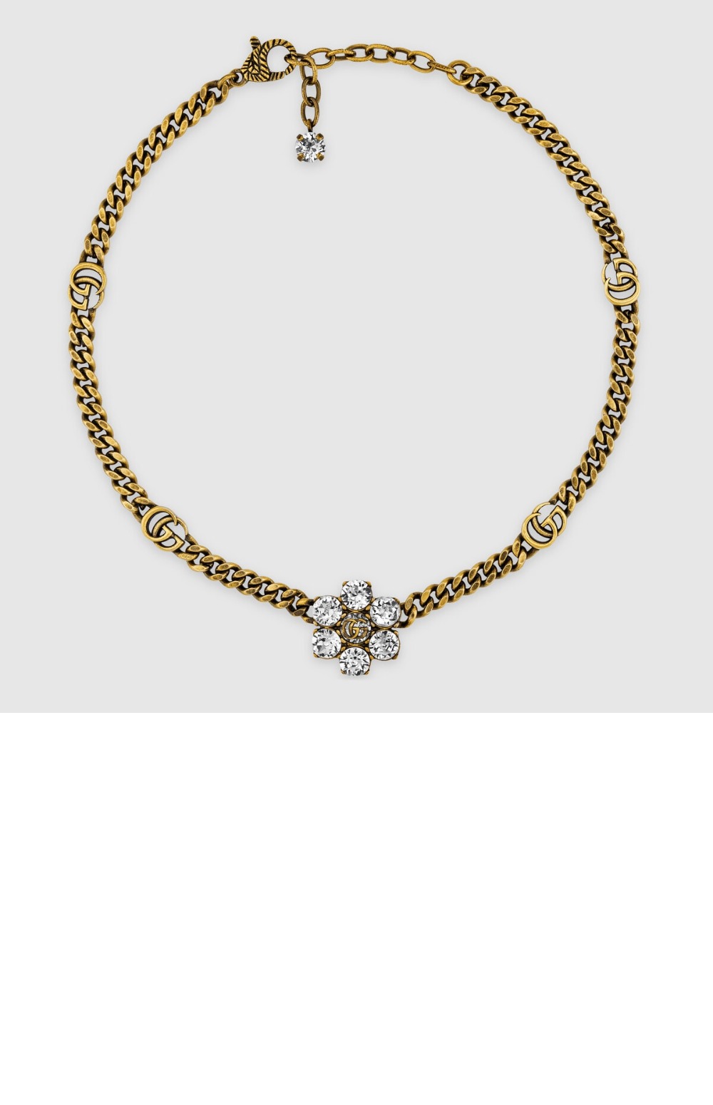 미러급레플리카사이트 | 명품레플리카 전문 쇼핑몰  | 퍼스트원 - 크리스탈 더블지 목걸이 648633 > 구찌