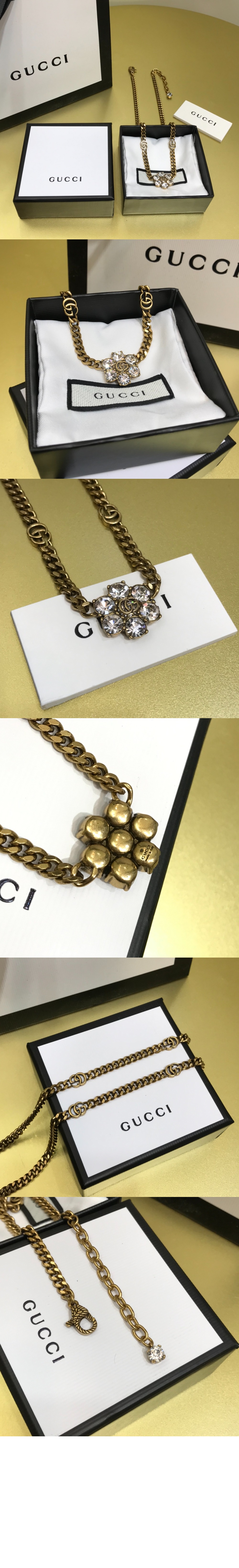 미러급레플리카사이트 | 명품레플리카 전문 쇼핑몰  | 퍼스트원 - 크리스탈 더블지 목걸이 648633 > 구찌