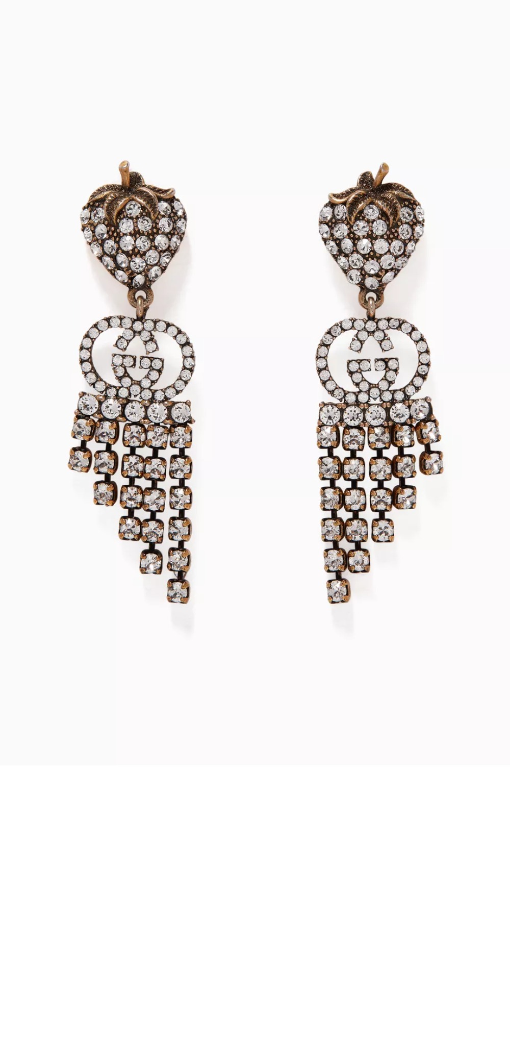 미러급레플리카사이트 | 명품레플리카 전문 쇼핑몰  | 퍼스트원 - 크리스탈 스트로베리 귀걸이 580959 > 구찌