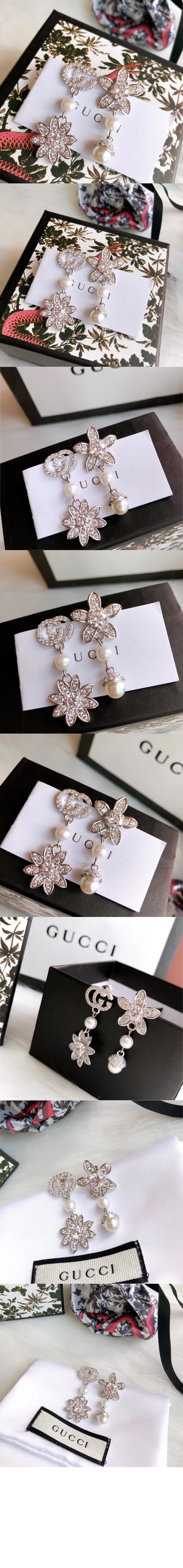 미러급레플리카사이트 | 명품레플리카 전문 쇼핑몰  | 퍼스트원 - 크리스탈 더블 G 귀걸이 581824 > 구찌