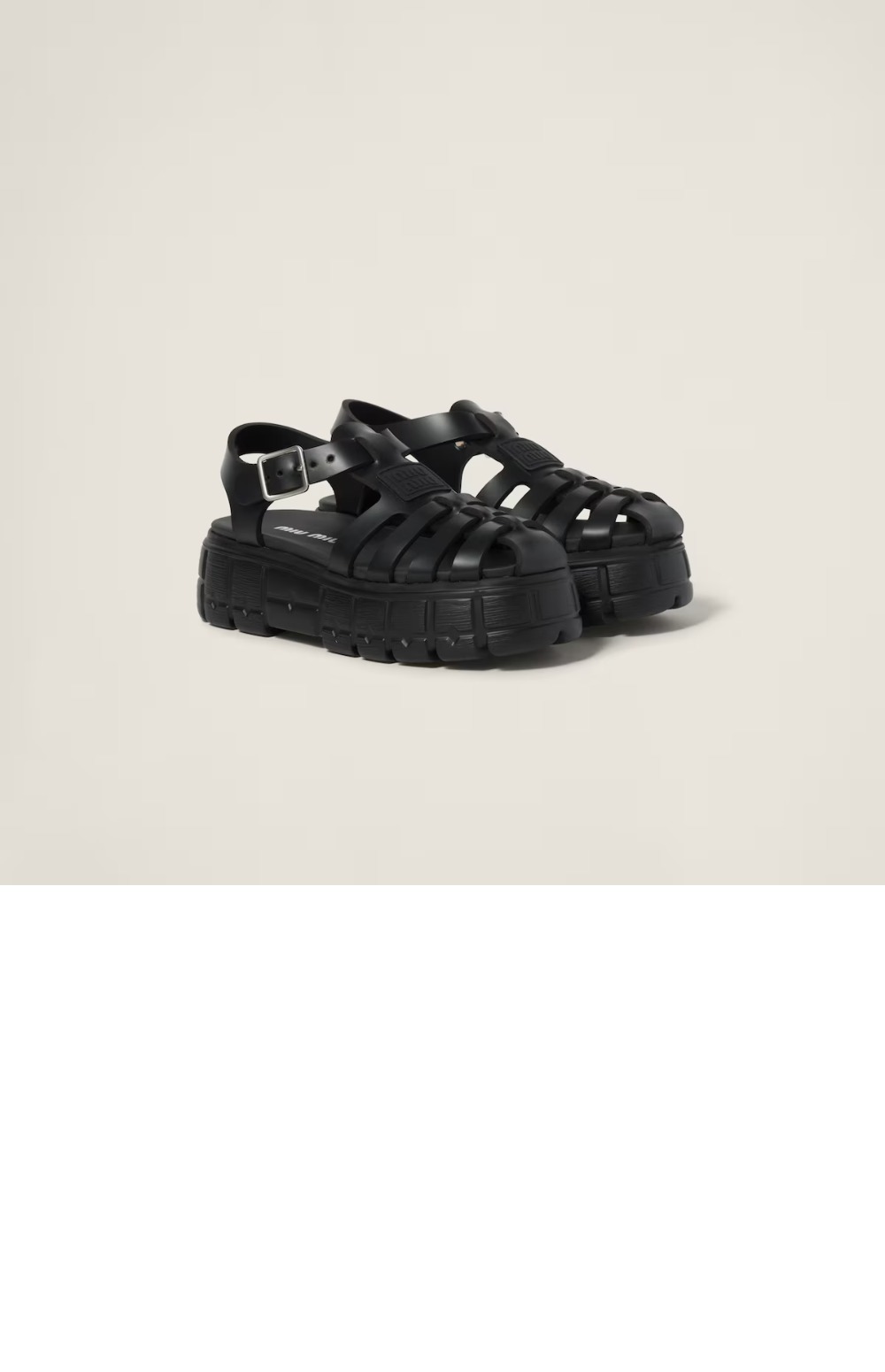 미러급레플리카사이트 | 명품레플리카 전문 쇼핑몰  | 퍼스트원 - EVA 플랫폼 케이지 샌들 5X140E > 미우미우