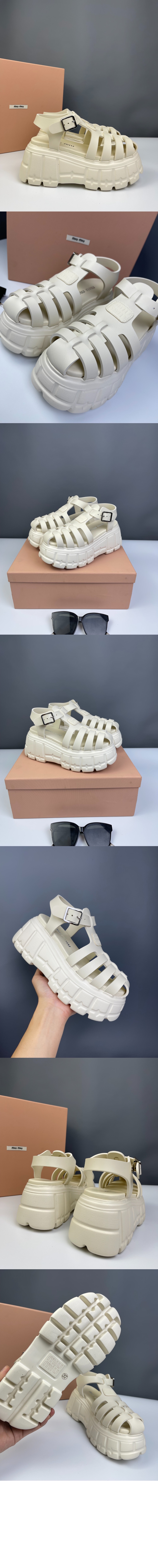 미러급레플리카사이트 | 명품레플리카 전문 쇼핑몰  | 퍼스트원 - EVA 플랫폼 케이지 샌들 5X140E > 미우미우