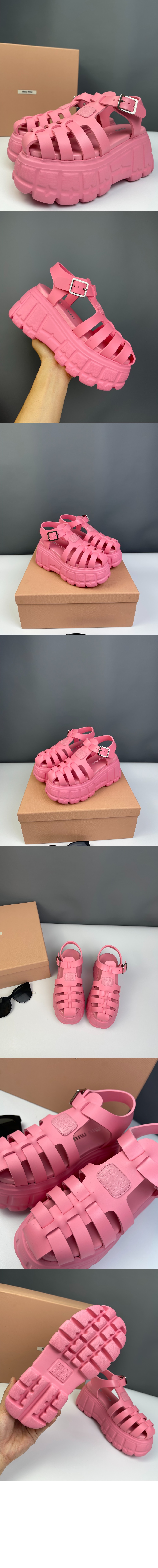 미러급레플리카사이트 | 명품레플리카 전문 쇼핑몰  | 퍼스트원 - EVA 플랫폼 케이지 샌들 5X140E > 미우미우