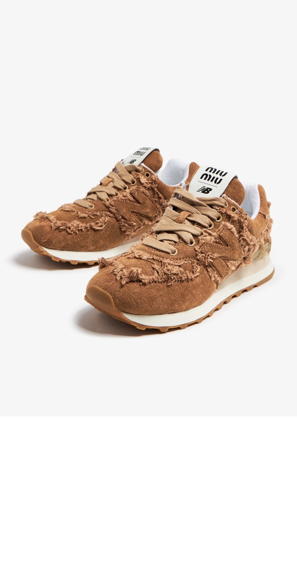 미러급레플리카사이트 | 명품레플리카 전문 쇼핑몰  | 퍼스트원 - 뉴발란스 574 X 미우미우 마블 데님 스니커즈 5E765D > 미우미우