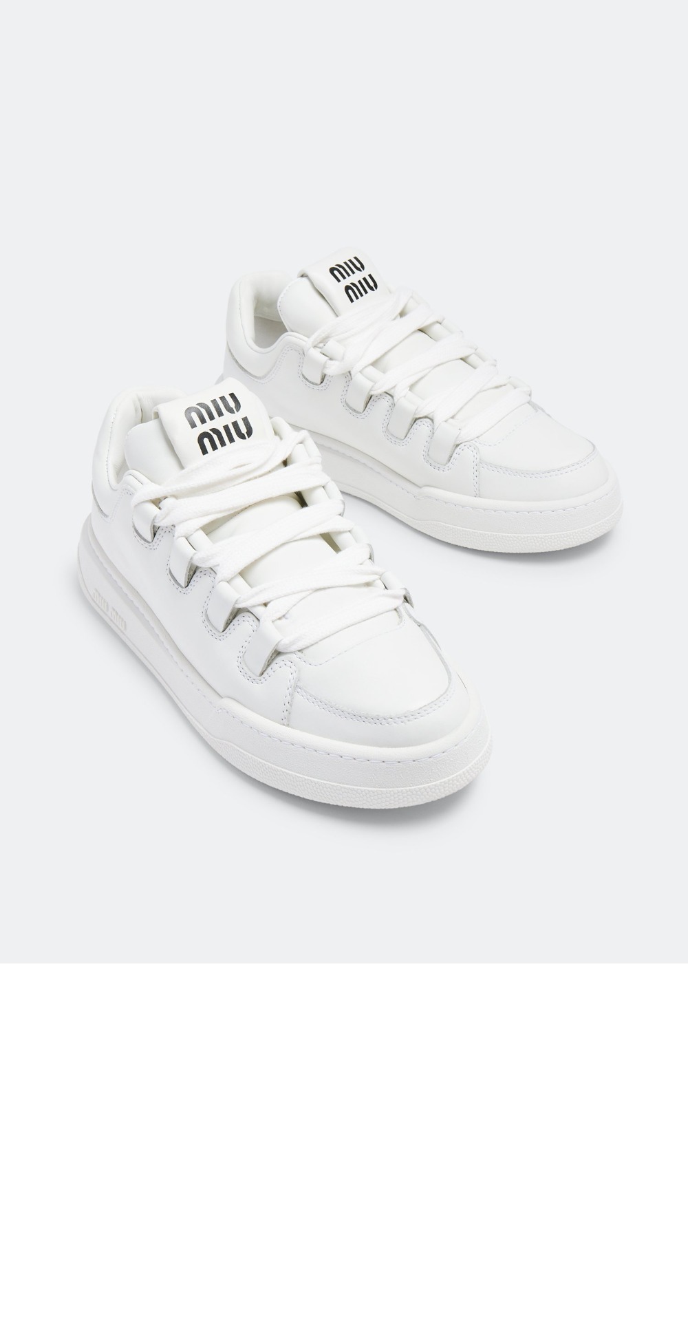 미러급레플리카사이트 | 명품레플리카 전문 쇼핑몰  | 퍼스트원 - 블리치드 가죽 스니커즈 5E912D > 미우미우