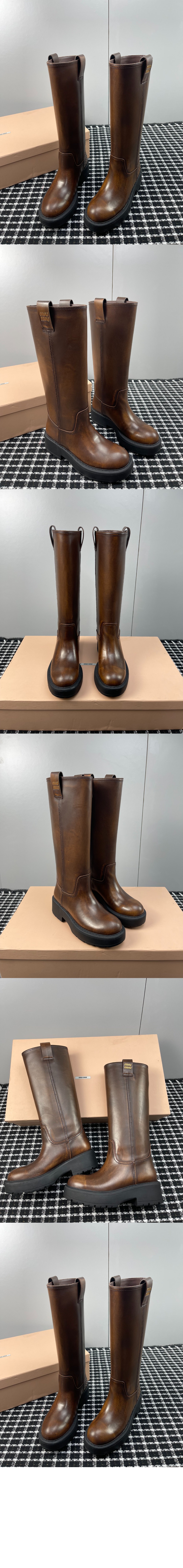 미러급레플리카사이트 | 명품레플리카 전문 쇼핑몰  | 퍼스트원 - 퓌메 가죽 부츠 5W971D > 미우미우