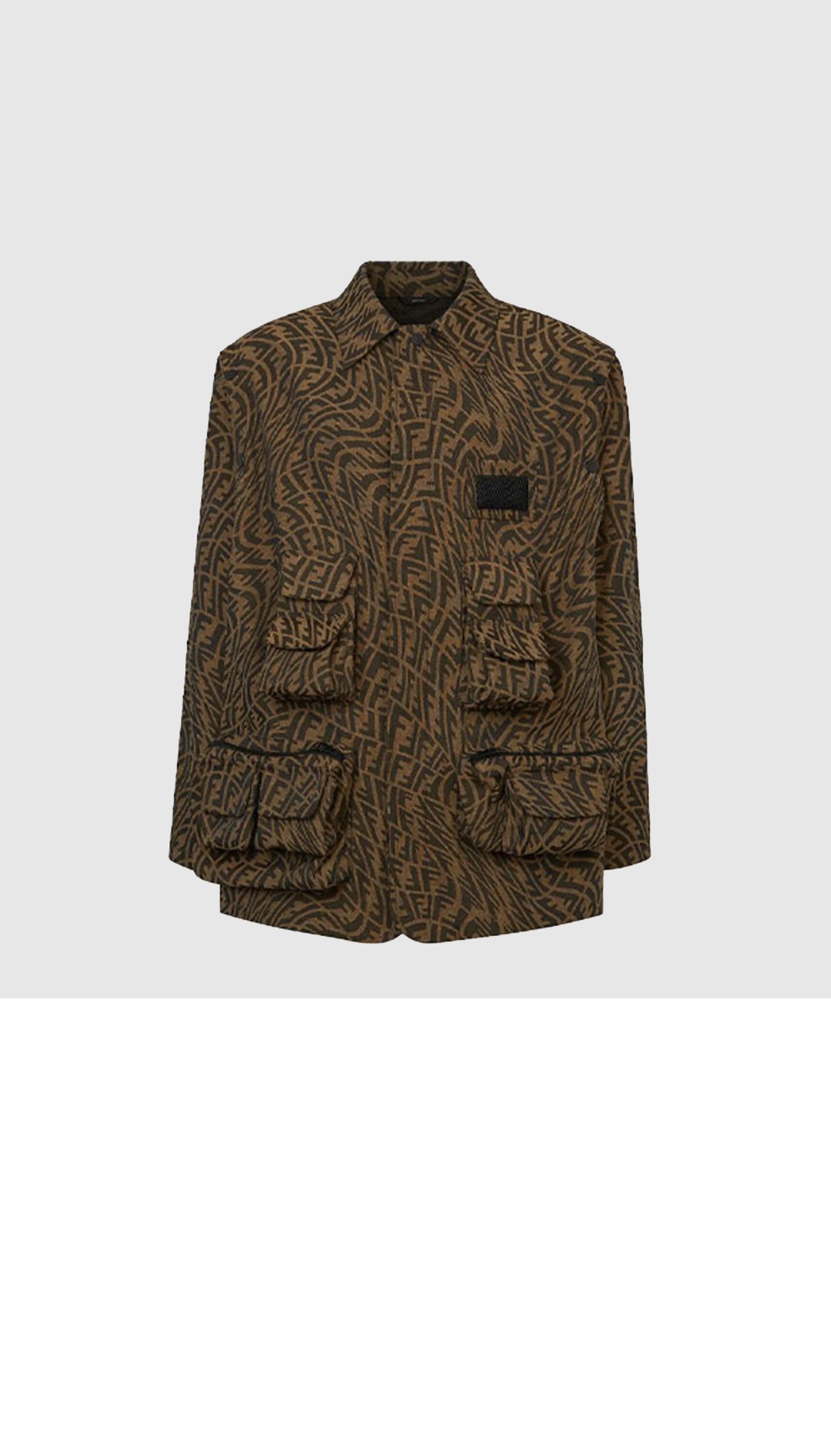 미러급레플리카사이트 | 명품레플리카 전문 쇼핑몰  | 퍼스트원 - 로고 긴팔 프린트 코트 > 펜디