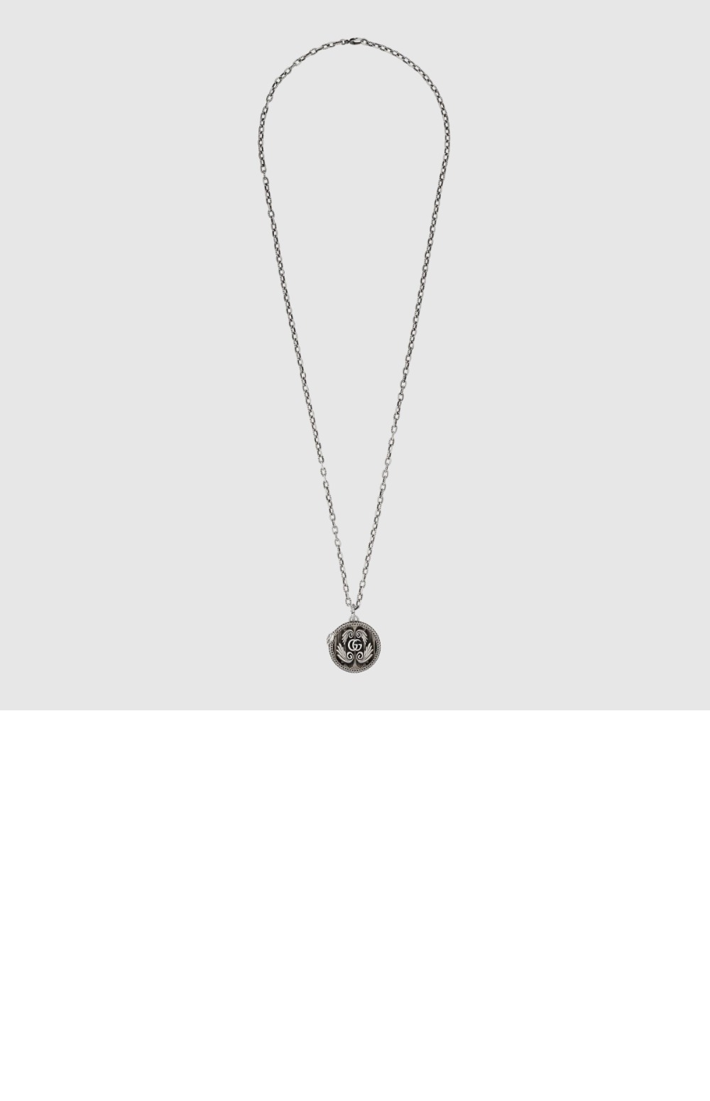 미러급레플리카사이트 | 명품레플리카 전문 쇼핑몰  | 퍼스트원 - 더블 G 펜던트 디테일의 실버 목걸이 577330 > 구찌