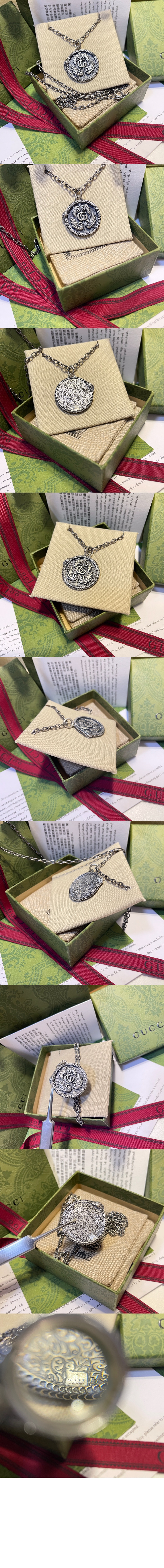 미러급레플리카사이트 | 명품레플리카 전문 쇼핑몰  | 퍼스트원 - 더블 G 펜던트 디테일의 실버 목걸이 577330 > 구찌