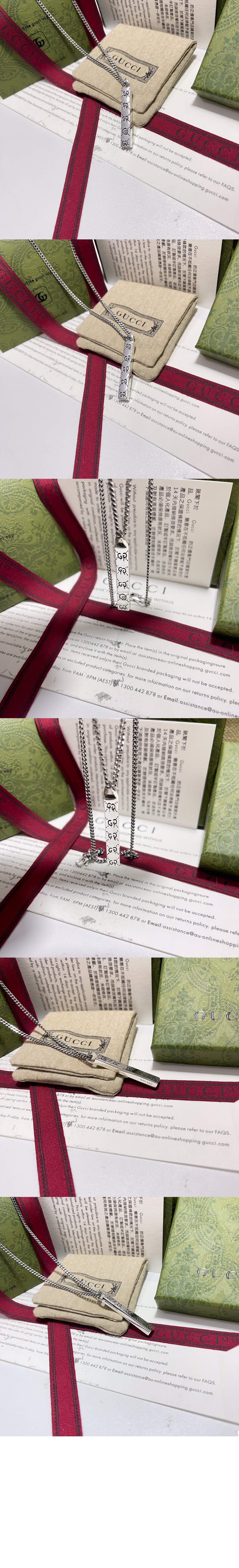 미러급레플리카사이트 | 명품레플리카 전문 쇼핑몰  | 퍼스트원 - 고스트 바 펜던트실버 목걸이 455314 > 구찌