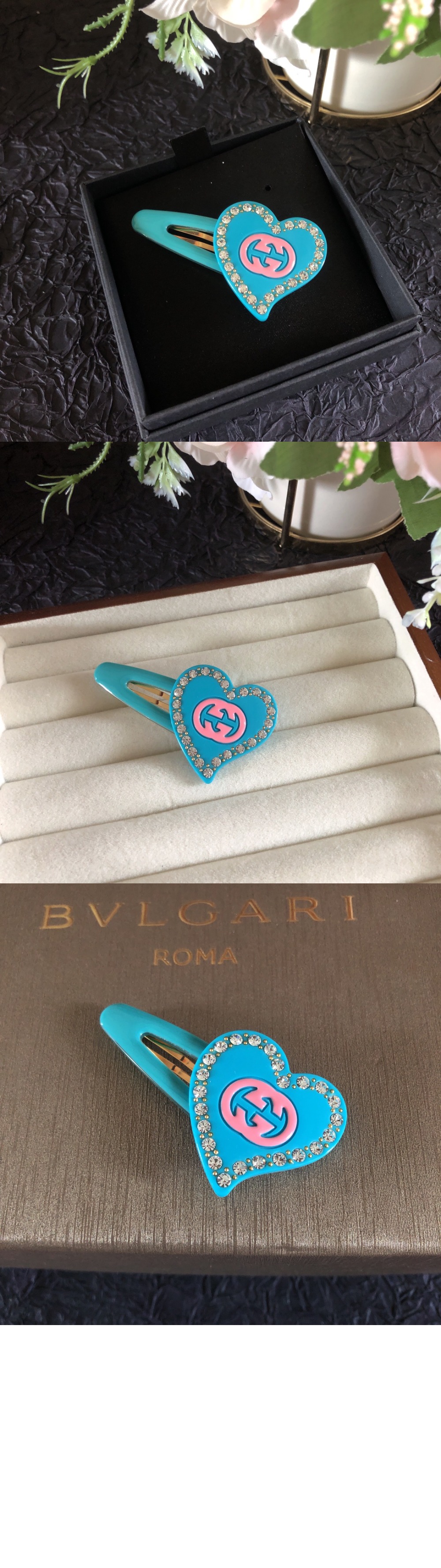 미러급레플리카사이트 | 명품레플리카 전문 쇼핑몰  | 퍼스트원 - GG 하트 머리핀 679036 > 구찌