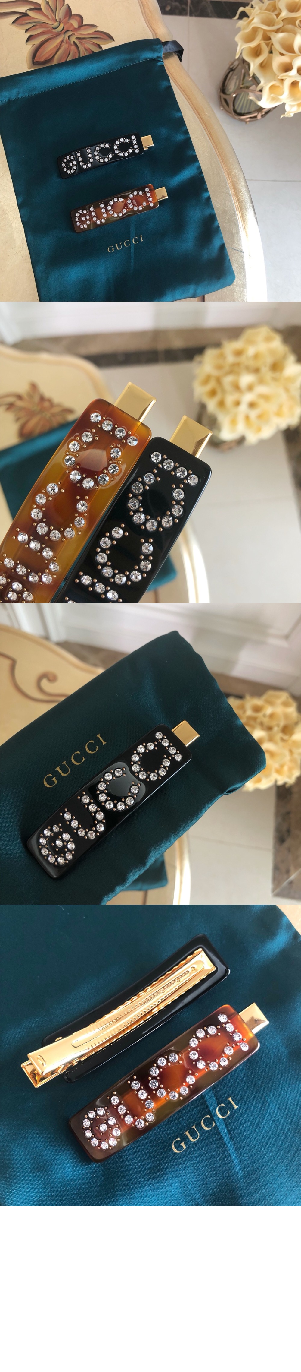 미러급레플리카사이트 | 명품레플리카 전문 쇼핑몰  | 퍼스트원 - 크리스탈 싱글 머리핀 589566 > 구찌