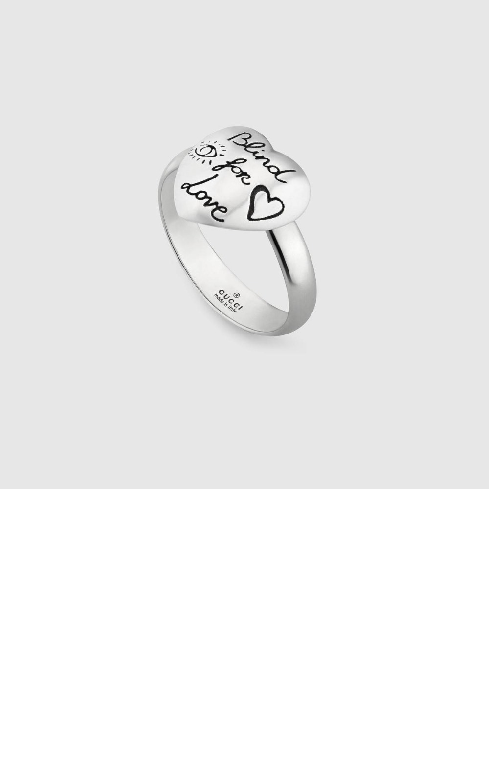 미러급레플리카사이트 | 명품레플리카 전문 쇼핑몰  | 퍼스트원 - 사랑에 눈이 멀다 실버 반지 ‎499937 > 구찌