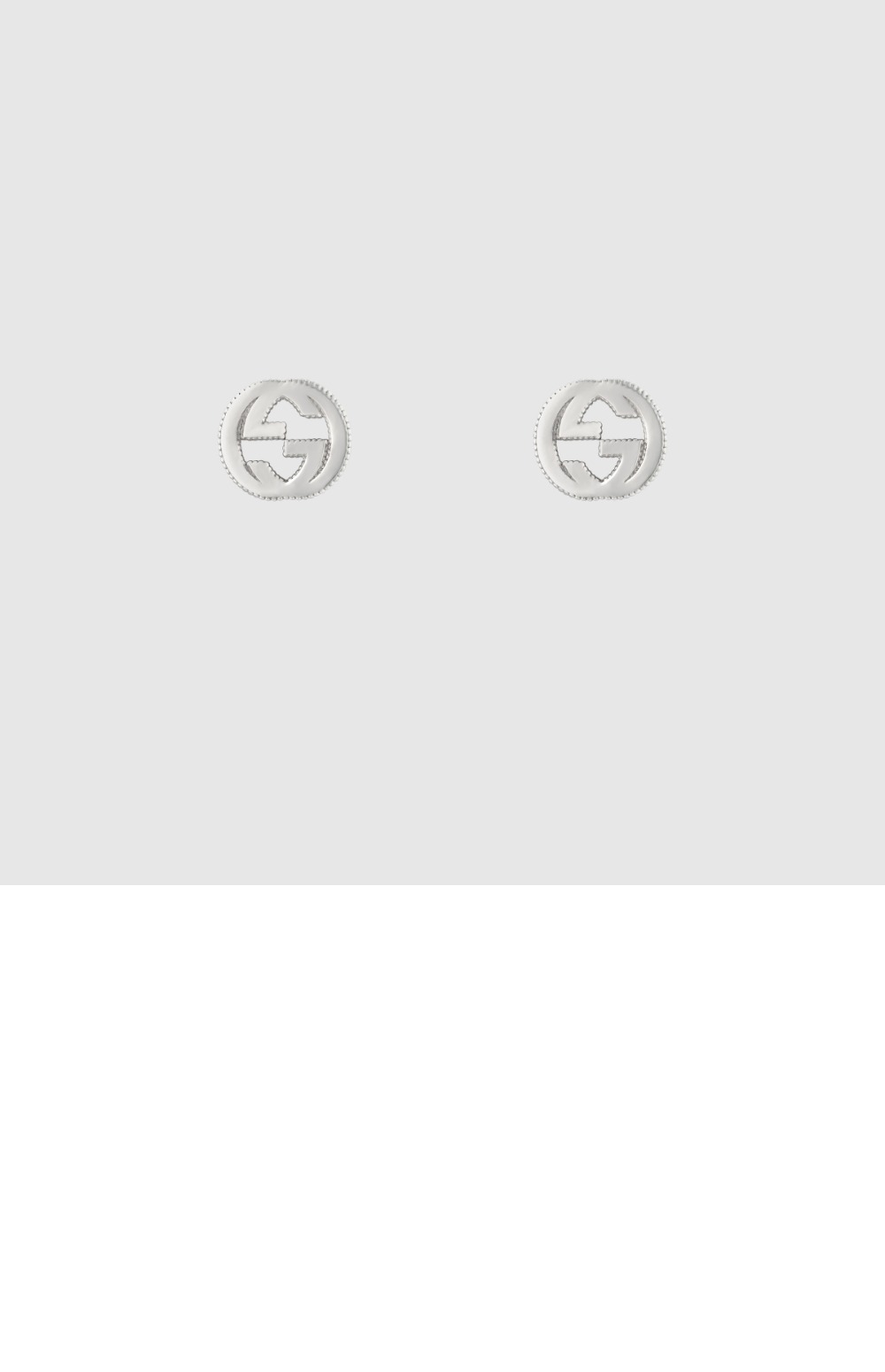미러급레플리카사이트 | 명품레플리카 전문 쇼핑몰  | 퍼스트원 - 인터로킹 G 이어링 실버 실버 479227 > 구찌
