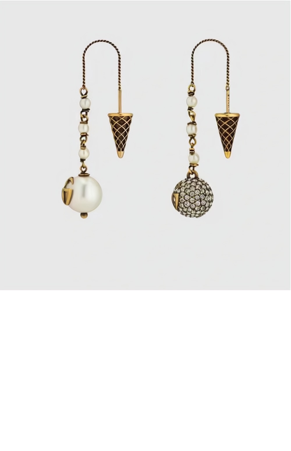 미러급레플리카사이트 | 명품레플리카 전문 쇼핑몰  | 퍼스트원 - GG 아이스크림 드롭 귀걸이 661195 > 구찌