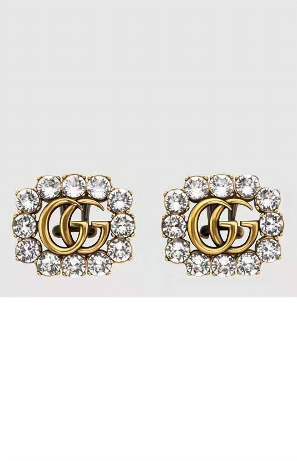 미러급레플리카사이트 | 명품레플리카 전문 쇼핑몰  | 퍼스트원 - 크리스탈 더블 G 귀걸이 645684 > 구찌