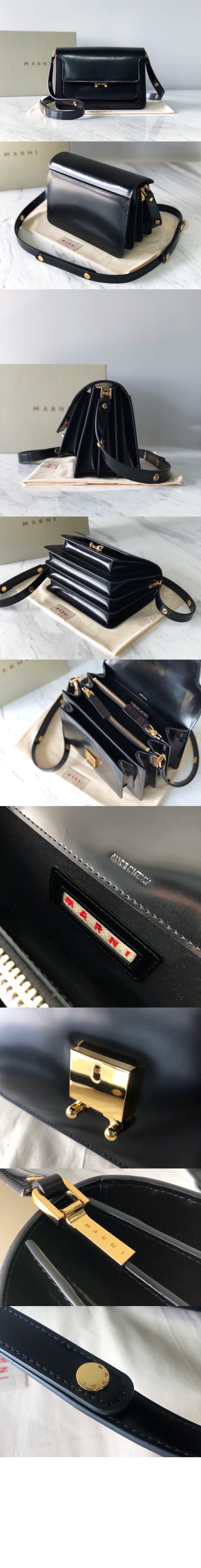 미러급레플리카사이트 | 명품레플리카 전문 쇼핑몰  | 퍼스트원 - 트렁크백 유광 미듐 > 마르니