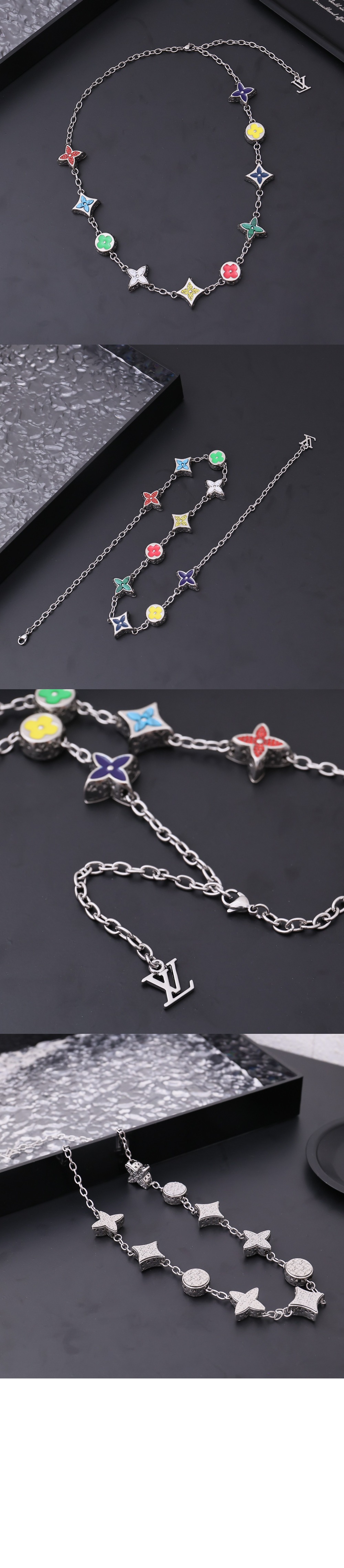 미러급레플리카사이트 | 명품레플리카 전문 쇼핑몰  | 퍼스트원 - MNG 빅 파티 목걸이 멀티컬러 M01058 > 루이비통