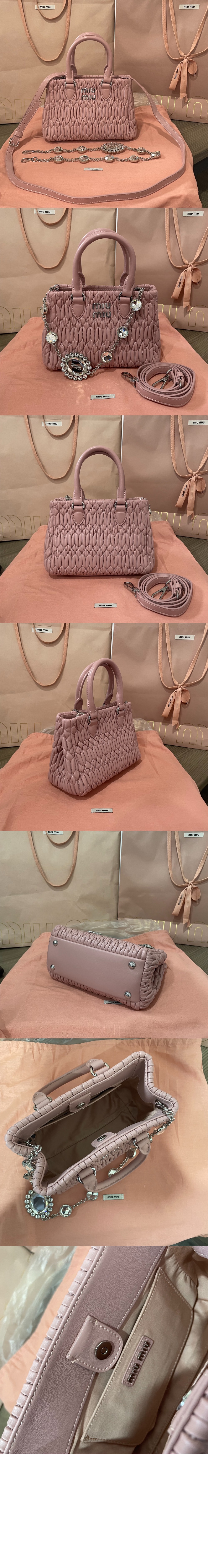 미러급레플리카사이트 | 명품레플리카 전문 쇼핑몰  | 퍼스트원 - 크리스탈 나파 토트백 5BA251 > 미우미우