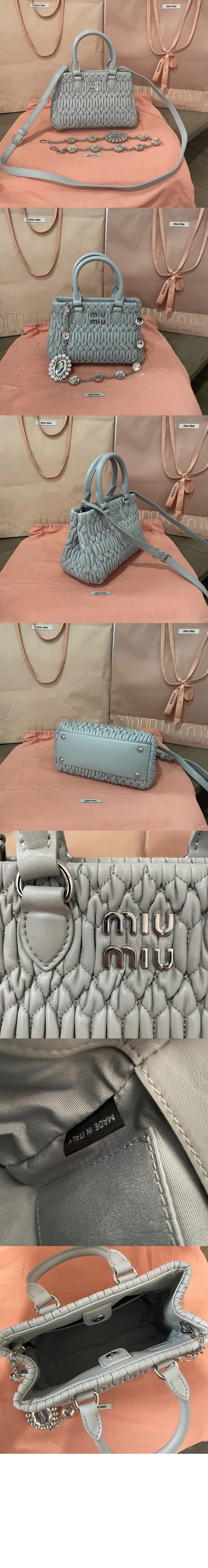 미러급레플리카사이트 | 명품레플리카 전문 쇼핑몰  | 퍼스트원 - 크리스탈 나파 토트백 5BA251 > 미우미우