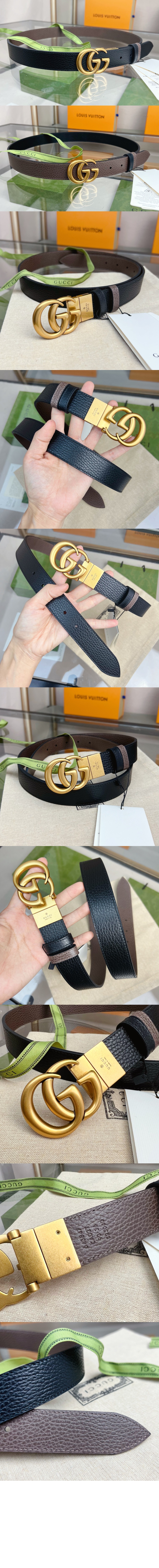 미러급레플리카사이트 | 명품레플리카 전문 쇼핑몰  | 퍼스트원 - 리버서블 씬 벨트 643847 > 구찌