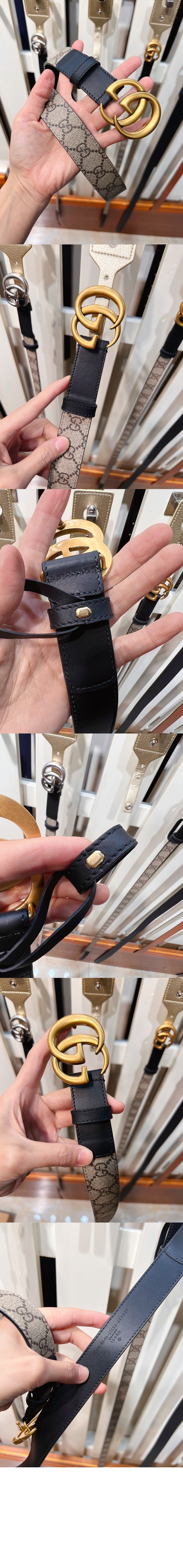 미러급레플리카사이트 | 명품레플리카 전문 쇼핑몰  | 퍼스트원 - GG 마몽 씬 벨트 625839 > 구찌