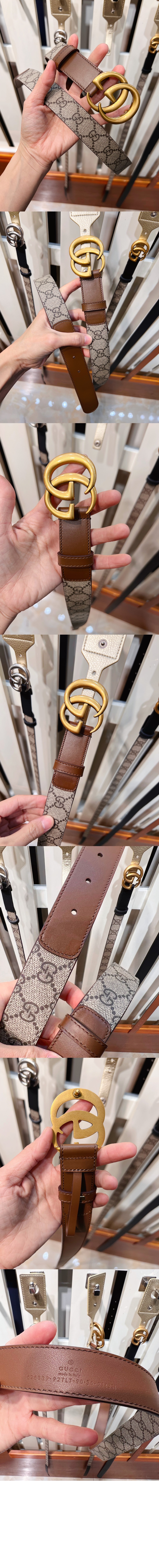 미러급레플리카사이트 | 명품레플리카 전문 쇼핑몰  | 퍼스트원 - GG 마몽 씬 벨트 625839 > 구찌