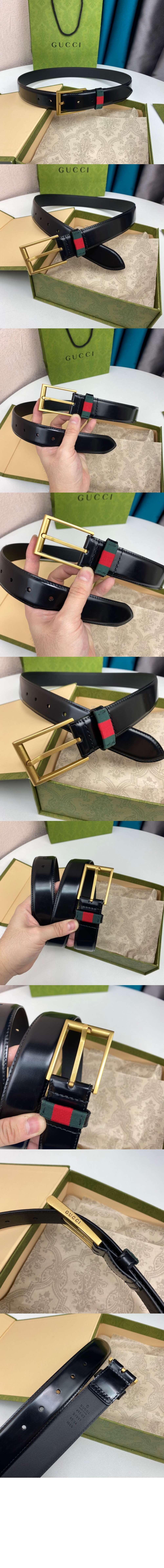 미러급레플리카사이트 | 명품레플리카 전문 쇼핑몰  | 퍼스트원 - 디테일의 레더 벨트 495125 > 구찌