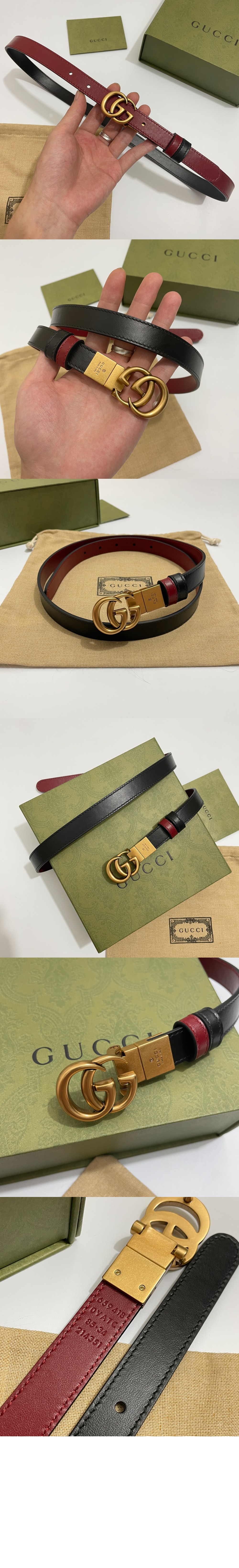 미러급레플리카사이트 | 명품레플리카 전문 쇼핑몰  | 퍼스트원 - GG 마몽 리버서블 씬 벨트 659418 > 구찌