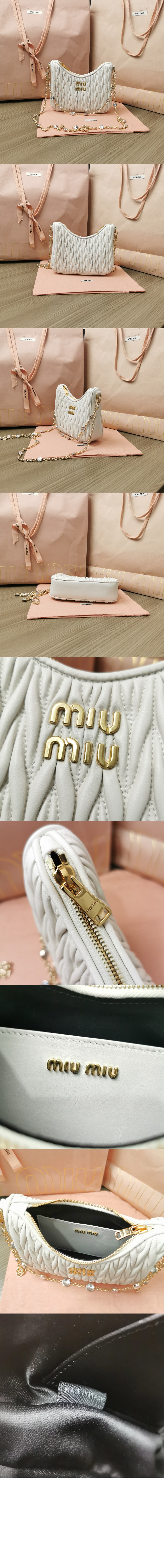 미러급레플리카사이트 | 명품레플리카 전문 쇼핑몰  | 퍼스트원 - 마테라쎄 나파 가죽 숄더백 5BH211 > 미우미우