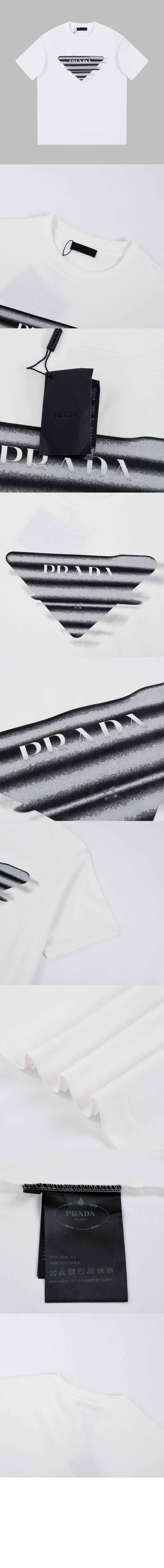 미러급레플리카사이트 | 명품레플리카 전문 쇼핑몰  | 퍼스트원 - 로고 프린트 반팔 > 프라다