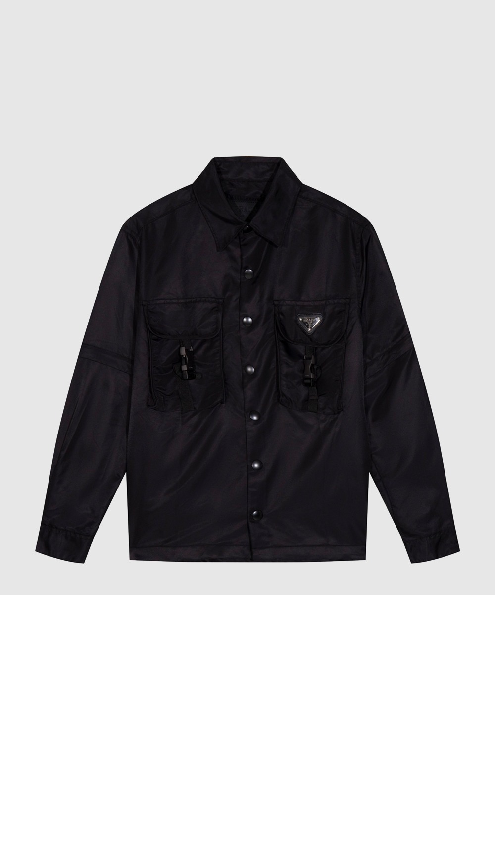 미러급레플리카사이트 | 명품레플리카 전문 쇼핑몰  | 퍼스트원 - 로고 긴팔 코트 > 프라다