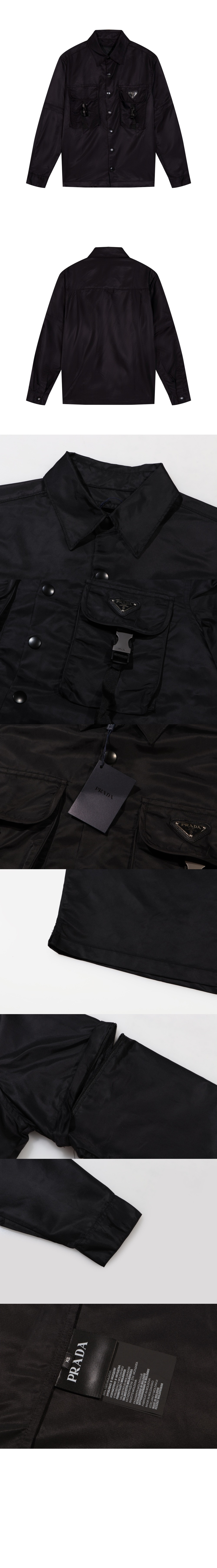 미러급레플리카사이트 | 명품레플리카 전문 쇼핑몰  | 퍼스트원 - 로고 긴팔 코트 > 프라다