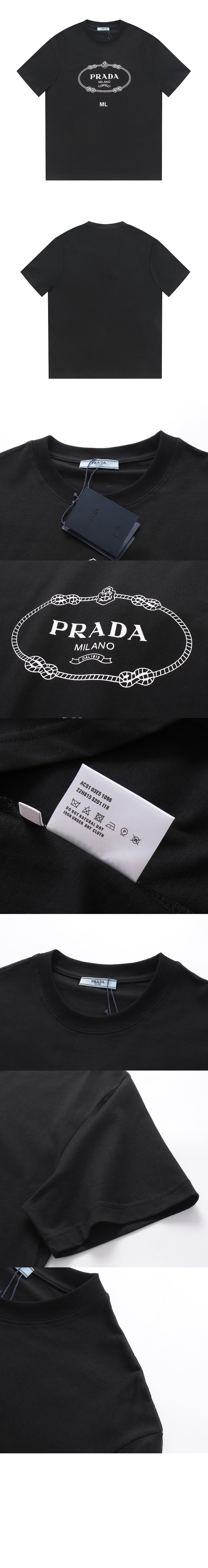 미러급레플리카사이트 | 명품레플리카 전문 쇼핑몰  | 퍼스트원 - 로고 프린트 반팔 > 프라다