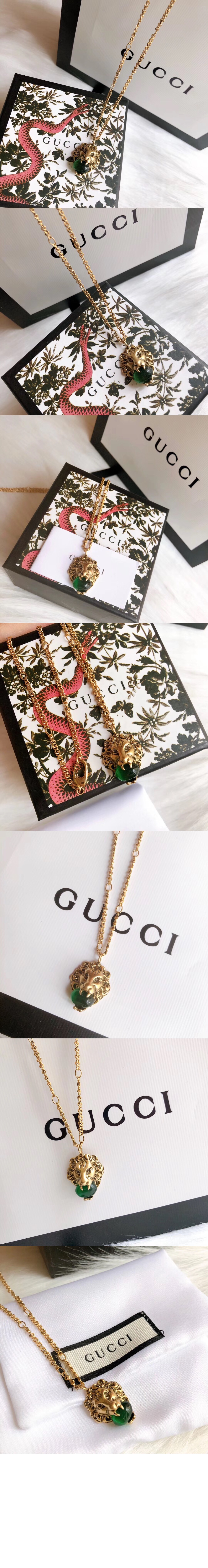 미러급레플리카사이트 | 명품레플리카 전문 쇼핑몰  | 퍼스트원 - 그린 크리스털 펜던트 목걸이 677366 > 구찌