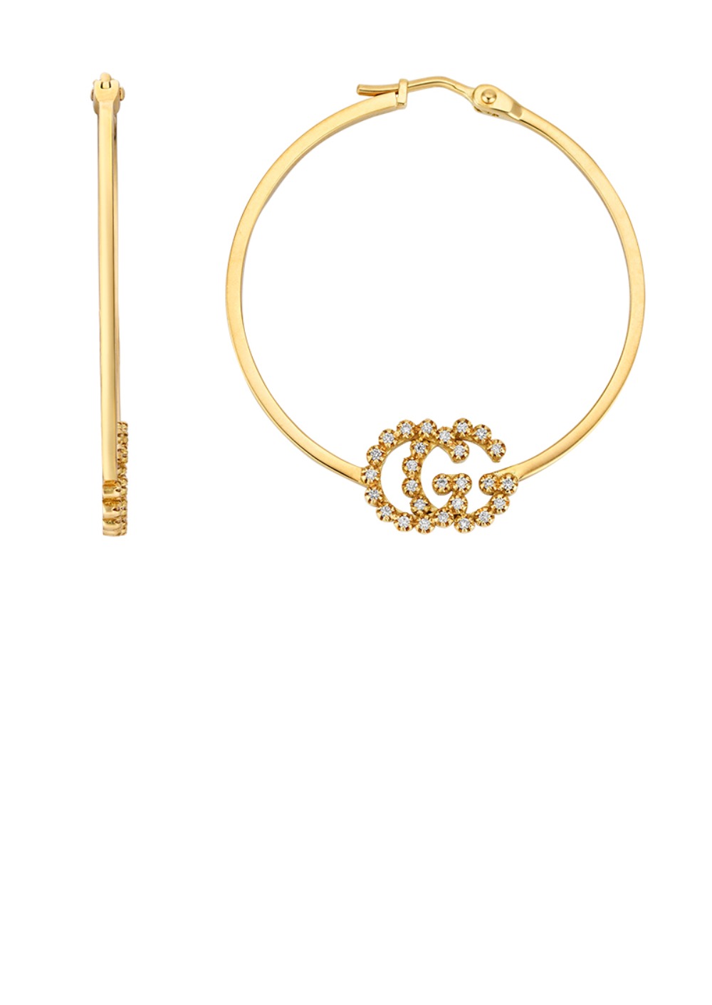 미러급레플리카사이트 | 명품레플리카 전문 쇼핑몰  | 퍼스트원 - 더블 G 다이아몬드 18K 골드 귀걸이 581995 > 구찌