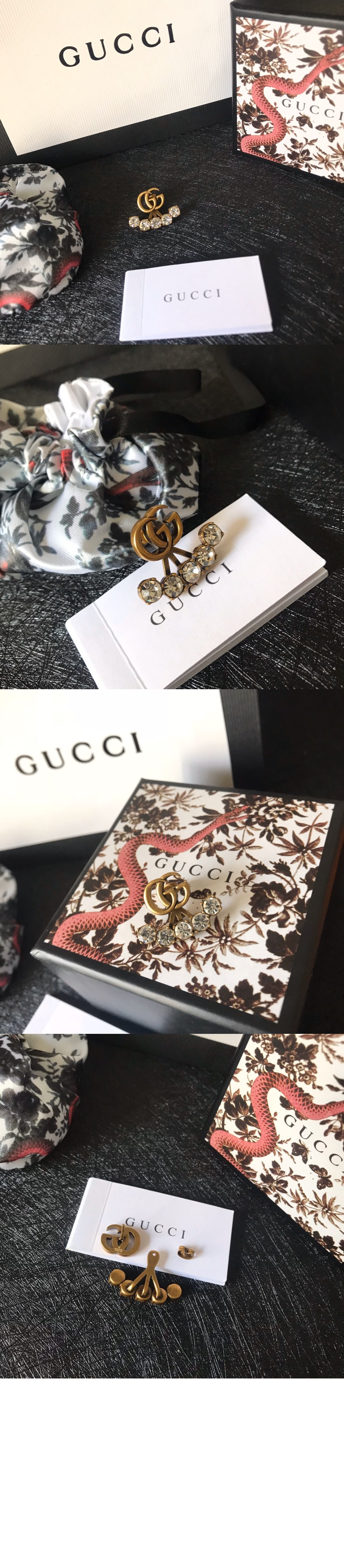 미러급레플리카사이트 | 명품레플리카 전문 쇼핑몰  | 퍼스트원 - 크리스탈 GG 싱글 귀걸이 605853 > 구찌