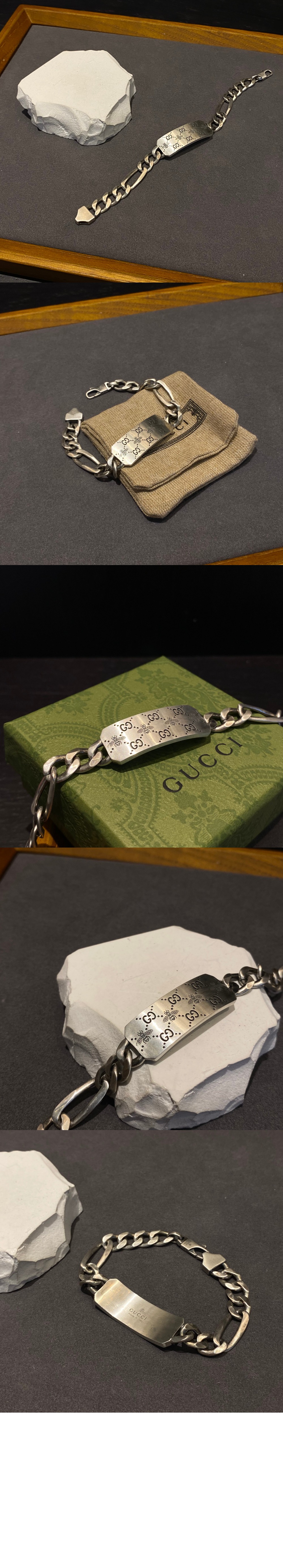 미러급레플리카사이트 | 명품레플리카 전문 쇼핑몰  | 퍼스트원 - 벌 GG 인그레이빙 체인 실버 팔찌 728264 > 구찌