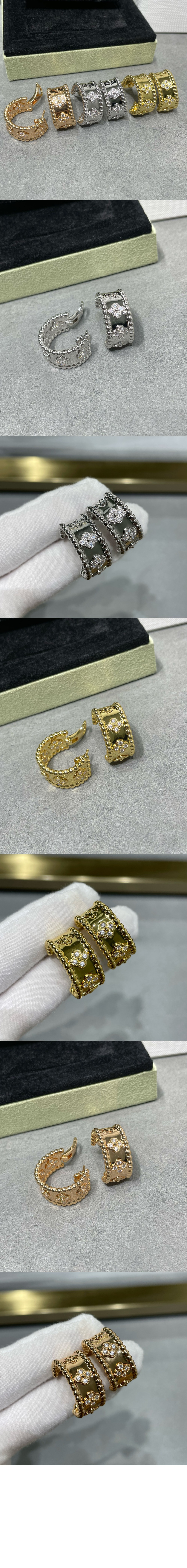 미러급레플리카사이트 | 명품레플리카 전문 쇼핑몰  | 퍼스트원 - 빼를리 클로버 후프 귀걸이 2ML00 > 반클리프